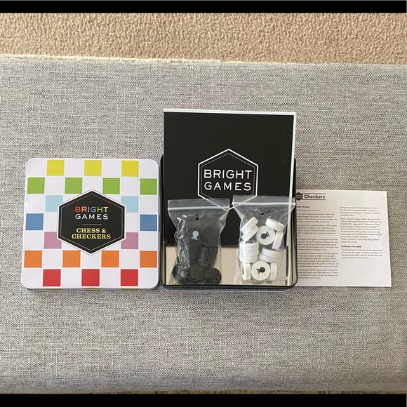 Chronicle Books Other - ♟BRAND NEW♟Chess & Checkers Bright Colors Game (Multi Color Board)